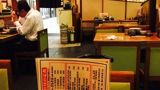 新大阪１階にある飲食店街にあるそば屋