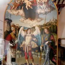 入り口の複製の絵　中は撮影禁止