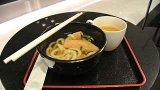 できたてのうどんがおいしい。