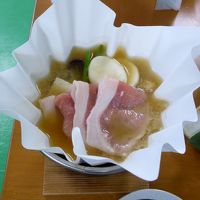 1日目夕食（四元豚ロース味噌鍋）