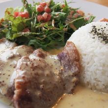 主人が食べたランチ