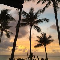 アウトリガー  夕日