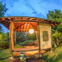 夕食後　庭園を散策　ステキでした！