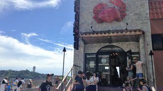 テラス席からの眺めは最高