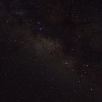 屋上から見た星空