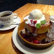 ハンズカフェのパンケーキ