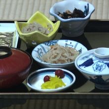 朝の精進料理