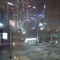 部屋から見える東大門の街