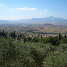 県道(monte amiata)展望台から見たオルチャの谷