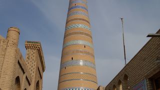 ヒヴァで一番高いミナレット