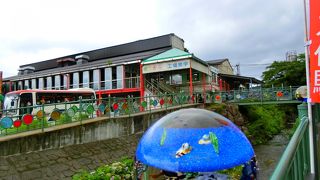 吹きガラス工場見学 も出来ます。