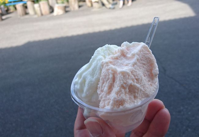 すっきりとした味わいのアイスクリーム