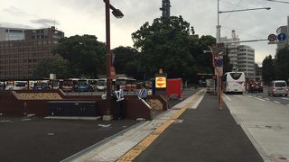 今はだだっ広い広場