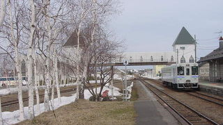 北海道らしい車窓です