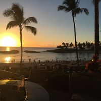 プールエリアからのサンセット