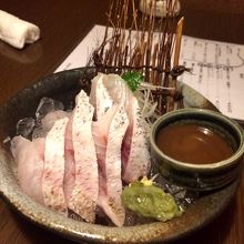 のど黒のお造りです！