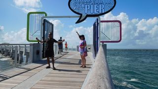 マイアミビーチの最南端は素晴らしい海だった。