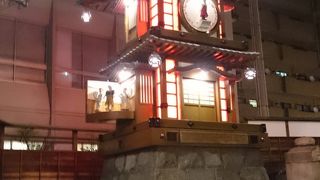 駅前のカラクリ時計