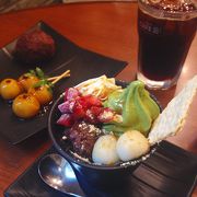 KITTEの1階にある和スイーツが食べれるカフェ