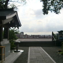 社務所屋上からの景色