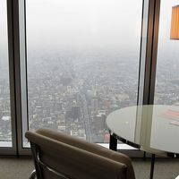 大きな窓から見える景色