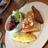 朝食。卵が美味。