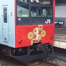 真田丸のラッピング電車にも出会えました。