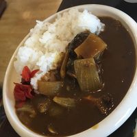 朝食ビュッフェのサザエカレー