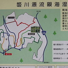 姫川源流親海湿原の案内図