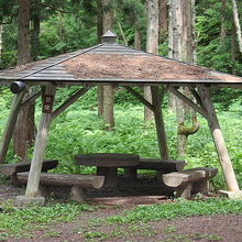 姫川源流自然探勝園の東屋