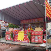 祭りのステージ