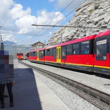 ユングフラウヨッホからの列車を途中下車