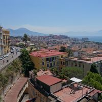 部屋からの眺望、坂の上なので景色は本当に良い