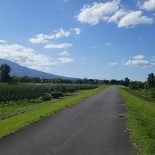 土手道　　運転注意