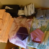 ロビーで浴衣が選べます