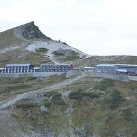 裏手のとんがってるとこが白馬岳山頂