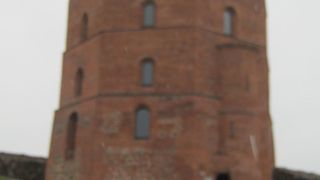 北の丘の上に城跡があります。