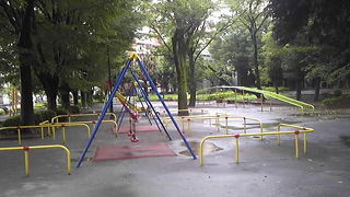 雨の世田谷公園