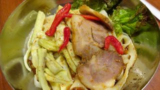 ボリュームある麺