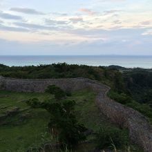 今帰仁城跡の景色。