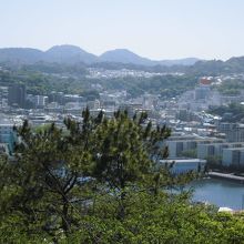 頂上から見た景色