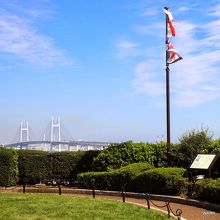 港の見える丘公園 コクリコ坂所縁の旗
