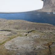 グリーンランド東部のクルサック島の飛行場