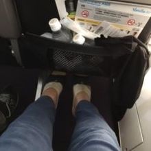 リラックスシートの座席幅。フットレストがあればいいのになぁ