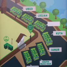 モル バリの乗り場案内