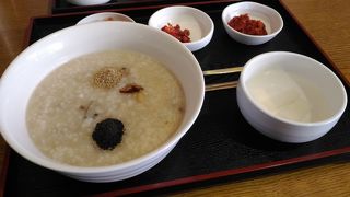 お粥の朝ごはん♪