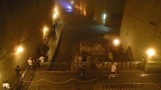 採掘場の内部は、夏でも涼しい１３℃