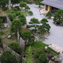 部屋からの日本庭園の眺め