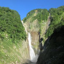 称名滝との美しいコラボ