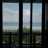 部屋から海が見えます！！